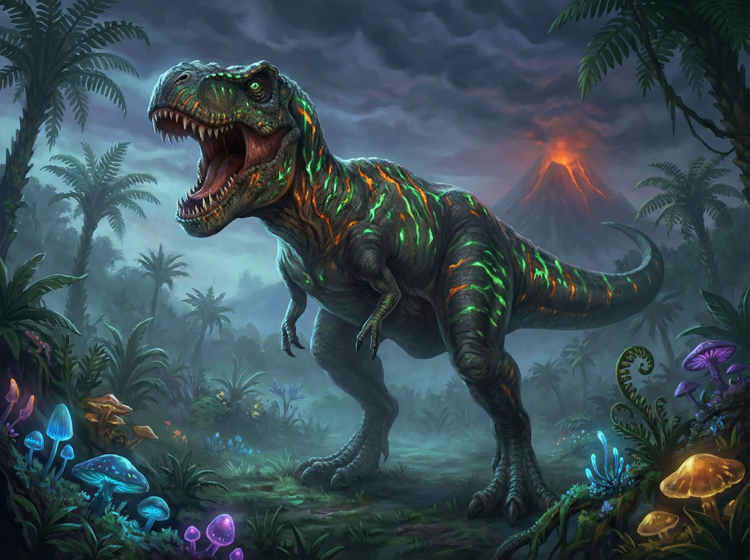 霸王龙图鉴，代表力量型 王者棋牌 棋牌策略的远古巨兽